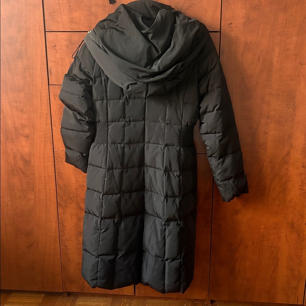 Cole Haan Signature Black Hooded Coat - Picture 12 of 12